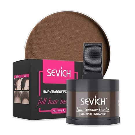 Instantly Hair Shadow - SEVICH Hair Line Powder, Quick Cover Hair Root Concealer with Puff Touch