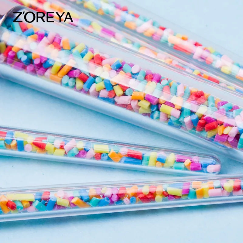Rainbow Make up brush set