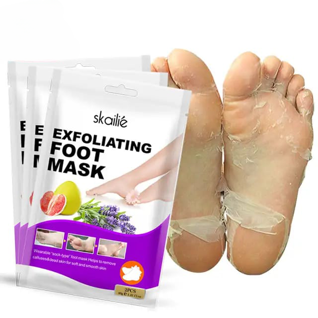 Exfoliating foot mask ( grapefruit and lavender)