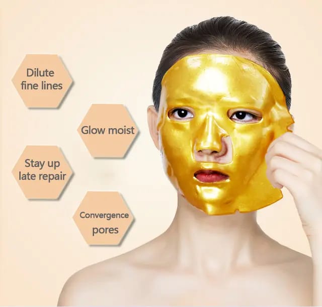 Gold hydro collagen moisturizing facial mask