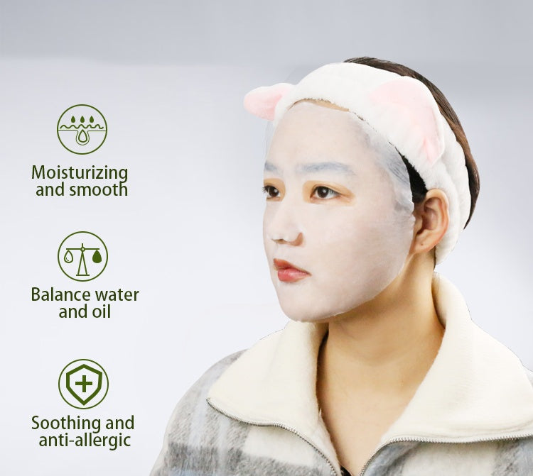 Korean skin care hydrating mono-sheet tape facial mask aloe Vera plant mask.